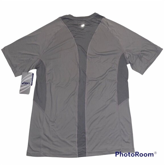 Asics Mens Small Favorite Short Sleeve Athletic Tee Top Gray NWT MR1684-36 - Picture 9 of 9